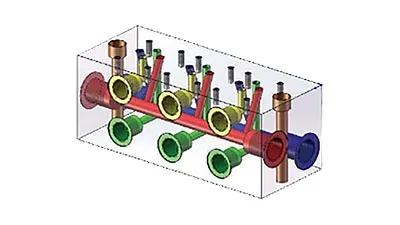 Colector de circuito paralelo de flujo NG6