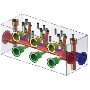 Colector de circuito paralelo de flujo NG6